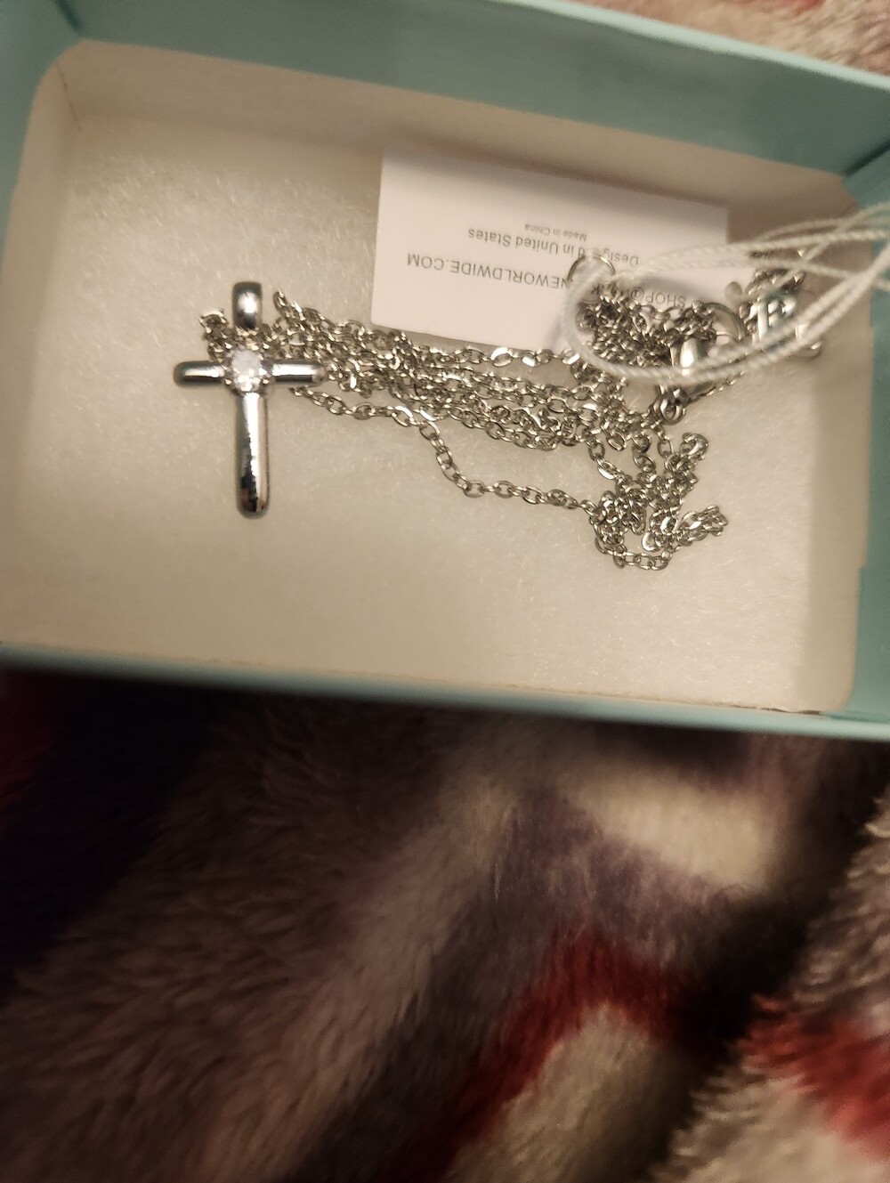 Parklane Silver Cross Pendant Necklace - Silver